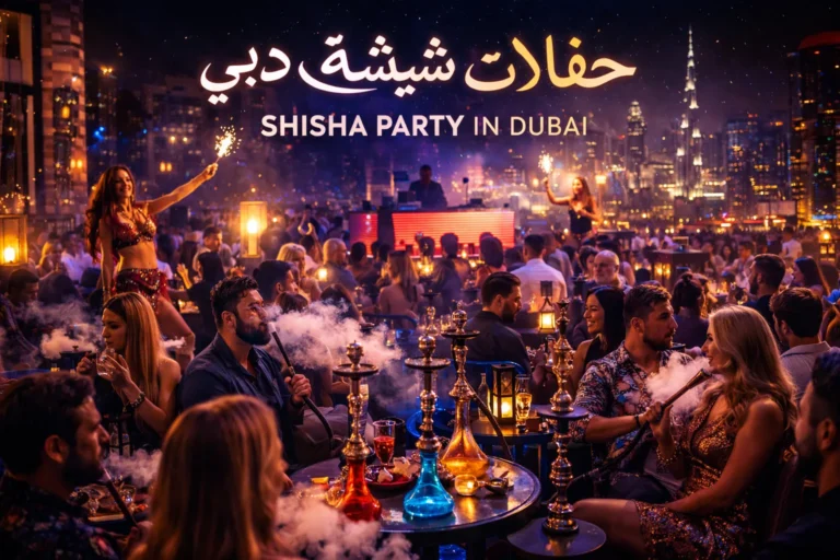 صورة من حفلات شيشة دبي